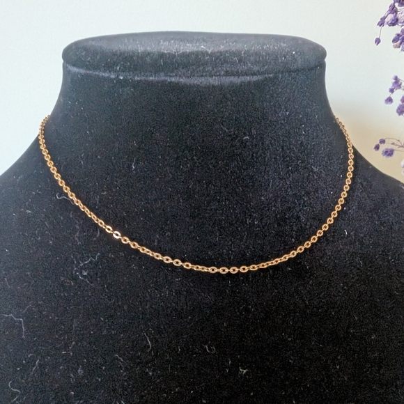 Vintage Goldtone Chain Necklace - Picture 1 of 5